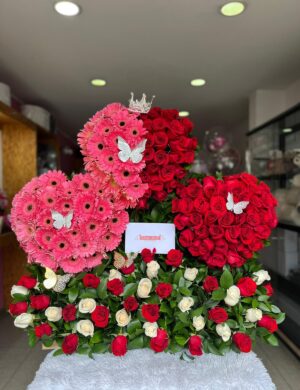 Ramo grande rosas y gerberas